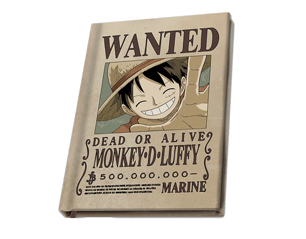 ONE PIECE wanted Luffy a5 NOTEBOOK
