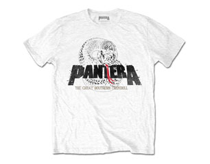 PANTERA snake logo WHITE TS