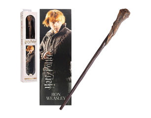 HARRY POTTER ron weasley WAND AND BOOKMARK