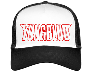 YUNGBLUD red logo outline CAP