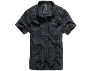 BRANDIT roadstar shirt 1/2 sleeve 4012 29 black blue SHIRT